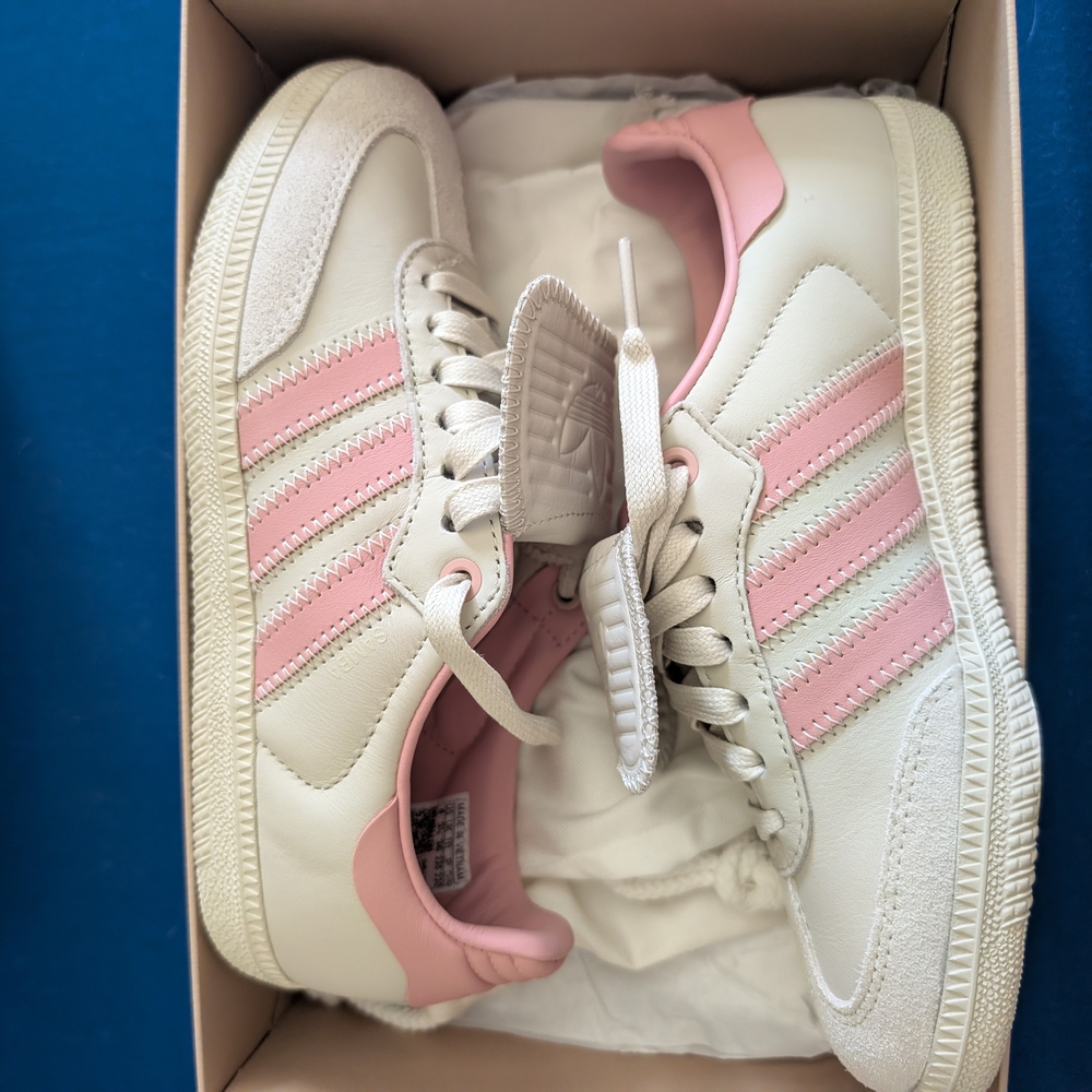 Adidas Humanrace Samba in Cream